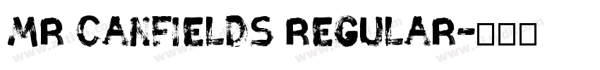 Mr Canfields Regular字体转换